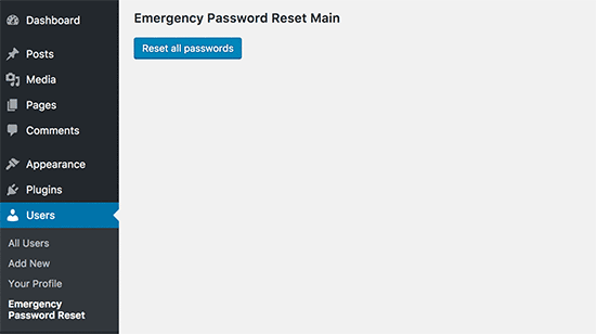 كيفية إعادة تعيين كلمات المرور لجميع المستخدمين في ووردبريس