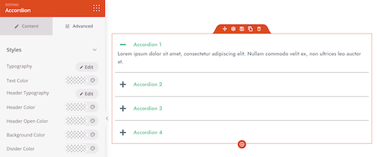 seedprod accordion settings