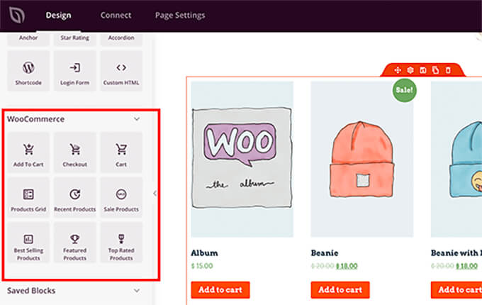 seedprod woocommerce blocks