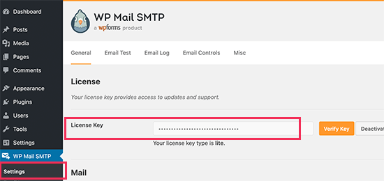 ترخيص WP Mail SMTP