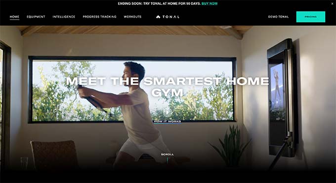 gym website example 2