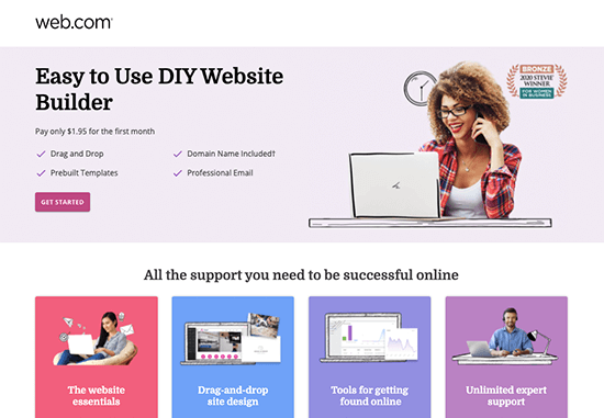 webcom website builder page