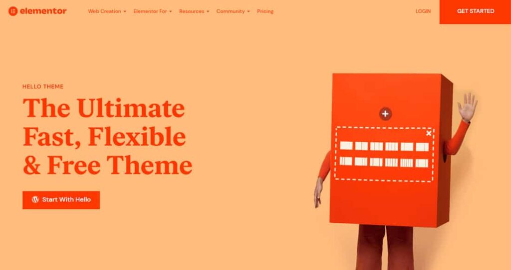 Hello Elementor Theme WordPress