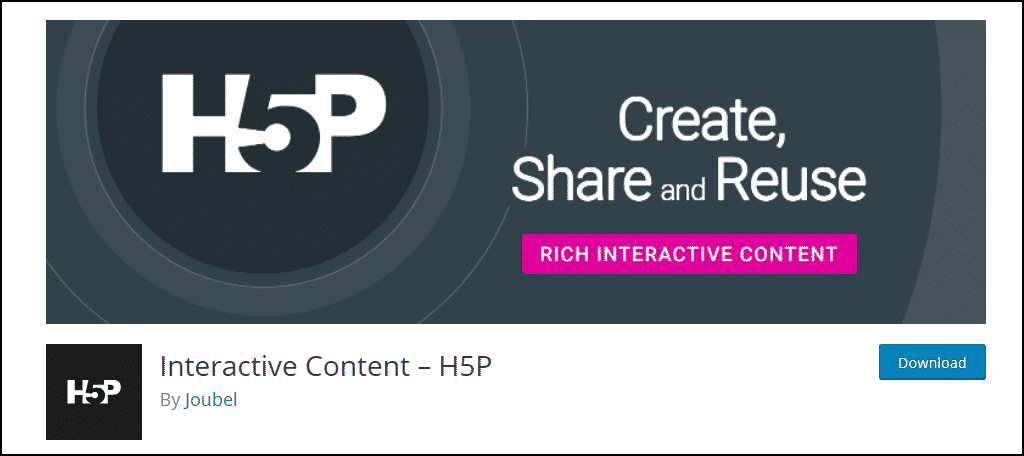 education blog wordpress plugin h5p interactive content