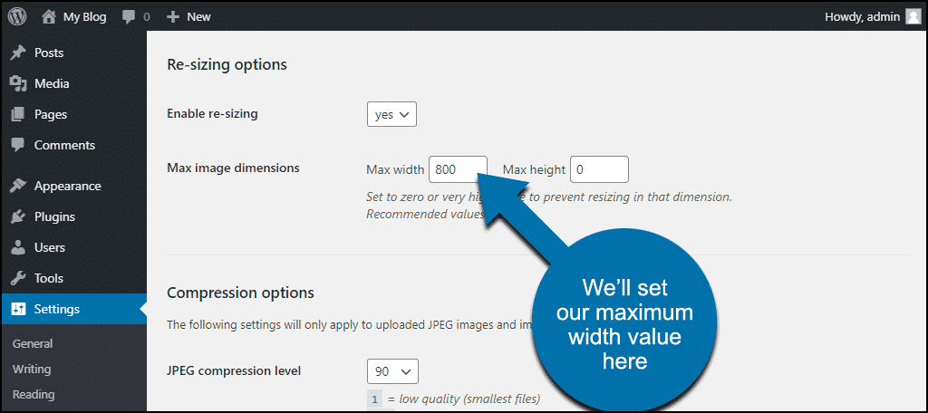 img resize max width value