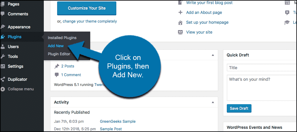 Plugins Add New