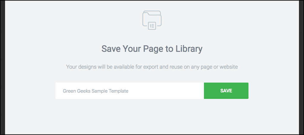 Save Page to Library